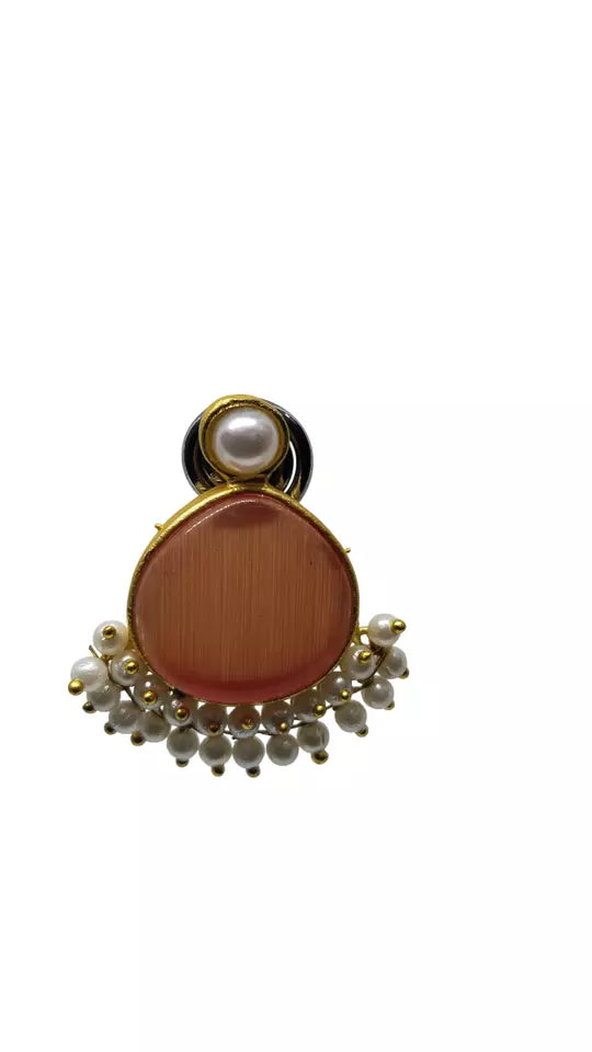 Women Jewelry Indian Gold Tone Earrings Bollywood Style Bridal Brass Earrings By Kalra Creations