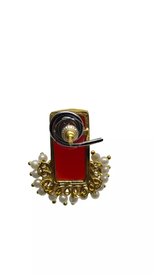 Women Jewelry Indian Gold Tone Bollywood Style Bridal Brass Earrings By Kalra Creations