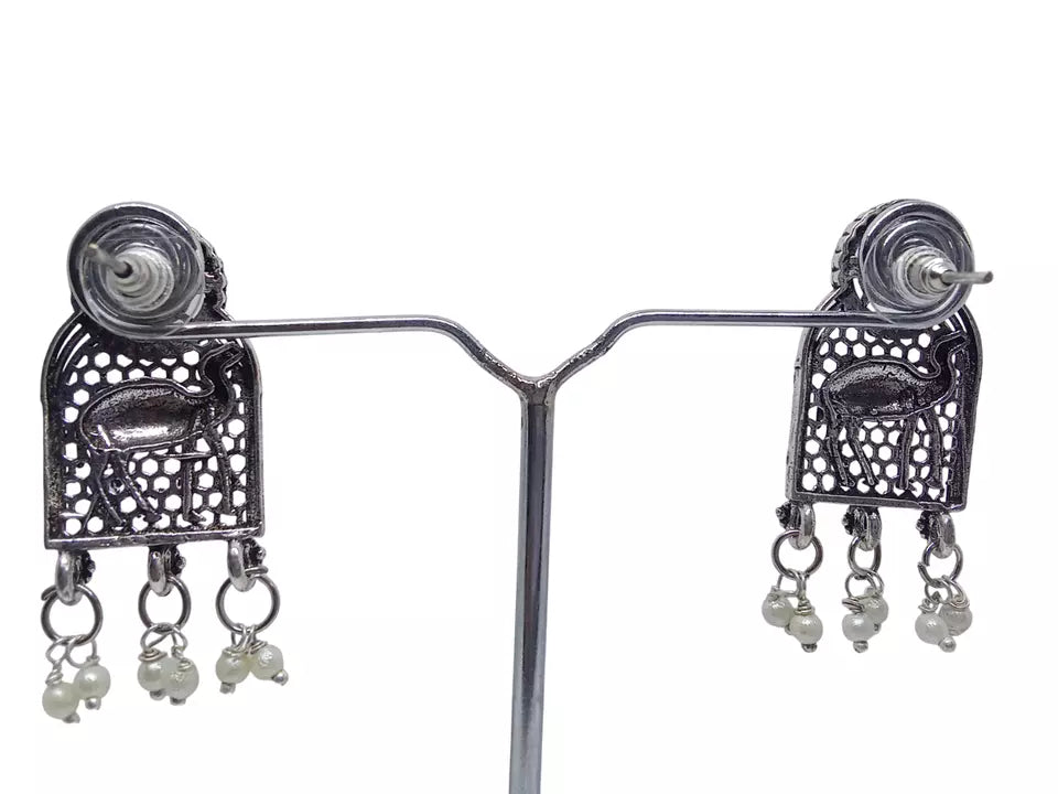 Women Earrings Tops Jewelry Indian Bollywood Style Bridal Brass Earrings By Kalra Creations