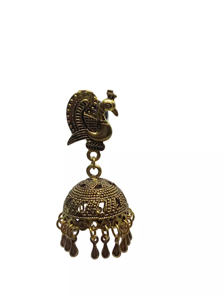 Women Earrings Brass Jewelry Indian Bollywood Style Bridal Brass Earrings By Kalra Creations