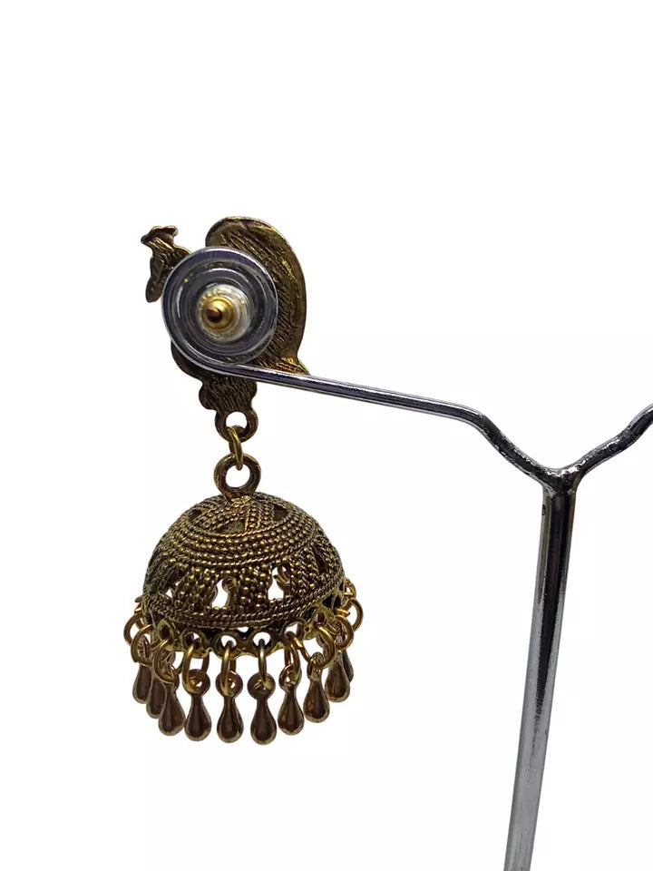 Women Earrings Brass Jewelry Indian Bollywood Style Bridal Brass Earrings By Kalra Creations