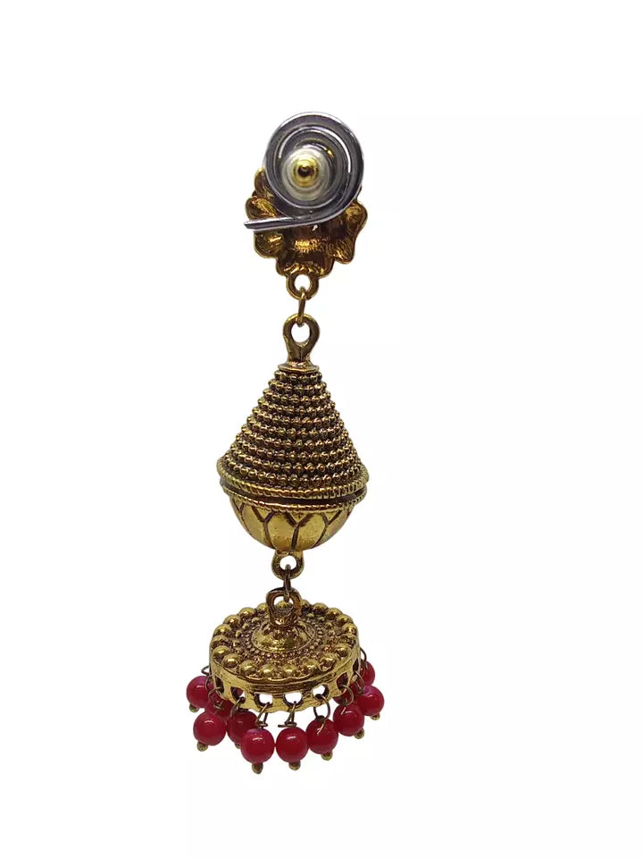 Women Earrings Brass Jewelry Indian Bollywood Style Bridal Brass Earrings By Kalra Creations