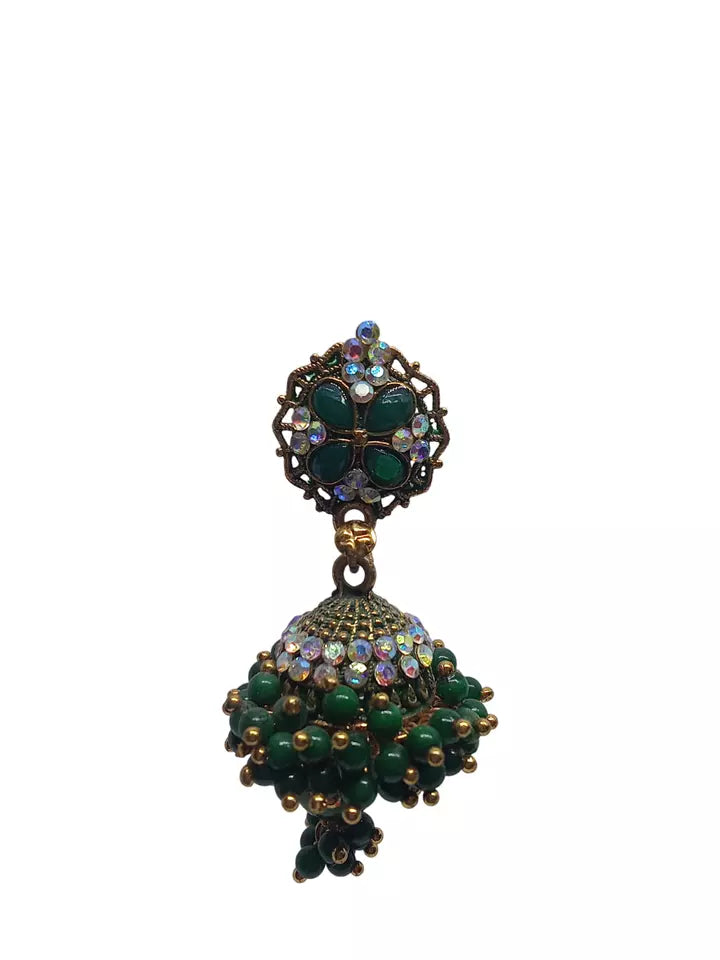 Women Earrings Brass Jewelry Indian Bollywood Style Bridal Brass Earrings By Kalra Creations