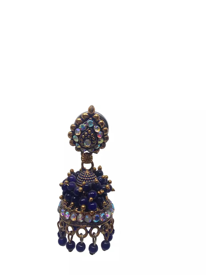 Women Earrings Brass Jewelry Indian Bollywood Style Bridal Brass Earrings By Kalra Creations