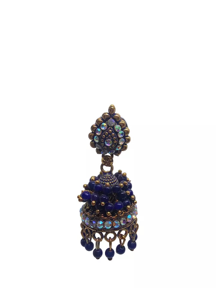 Women Earrings Brass Jewelry Indian Bollywood Style Bridal Brass Earrings By Kalra Creations