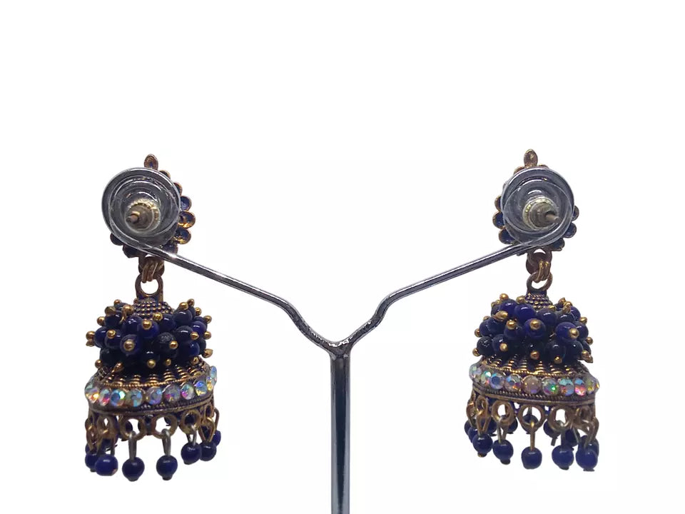 Women Earrings Brass Jewelry Indian Bollywood Style Bridal Brass Earrings By Kalra Creations