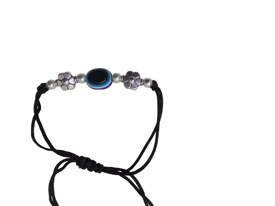 Women Bracelet Beads Evil Eye Handmade Bracelet Girls Adjustable Threads Indian Traditional By Kalra Creations