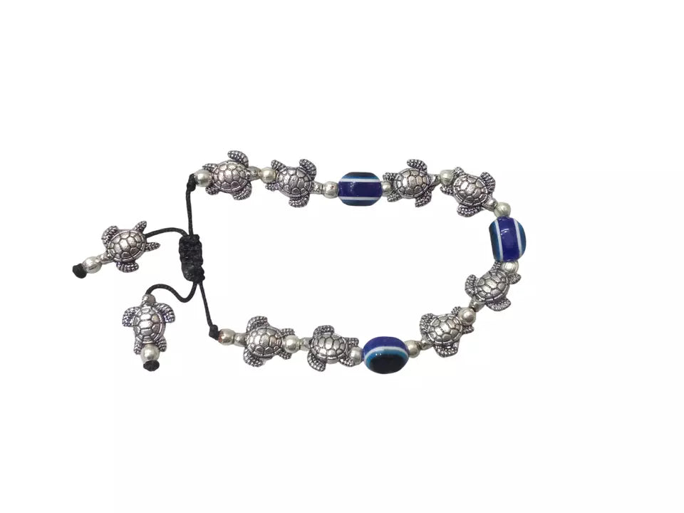 Women Bracelet Beads Handmade Bracelet Adjustable Threads Evil Eye By Kalra Creations