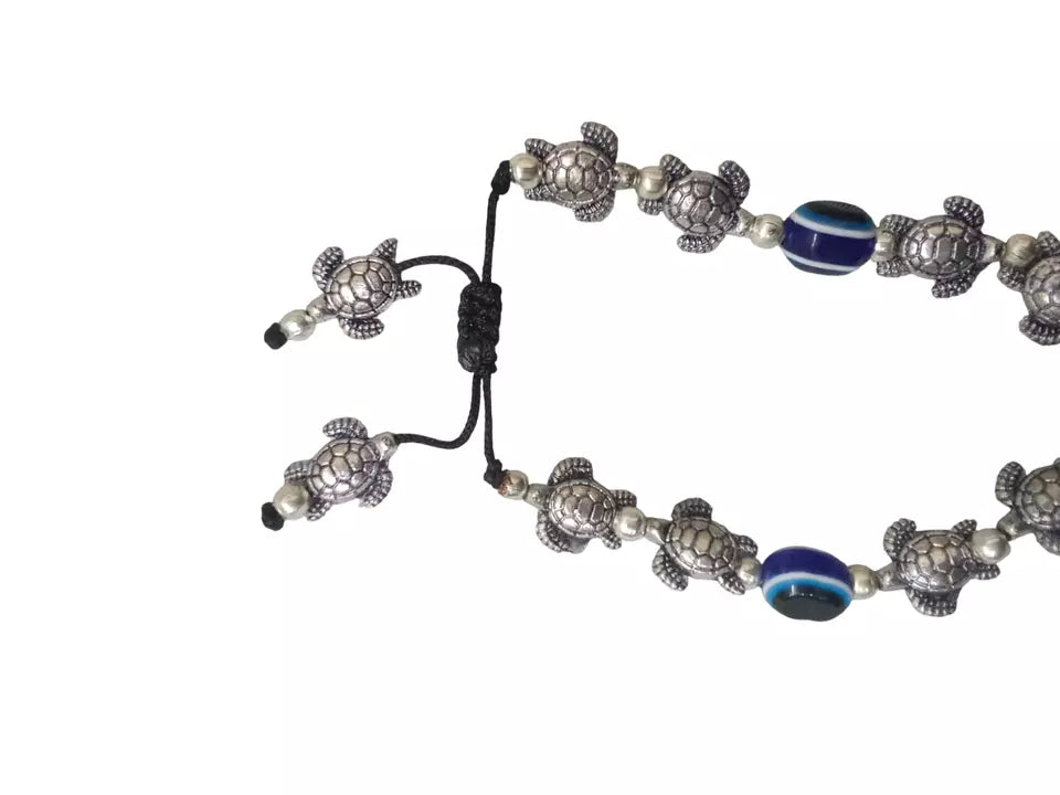 Women Bracelet Beads Handmade Bracelet Adjustable Threads Evil Eye By Kalra Creations