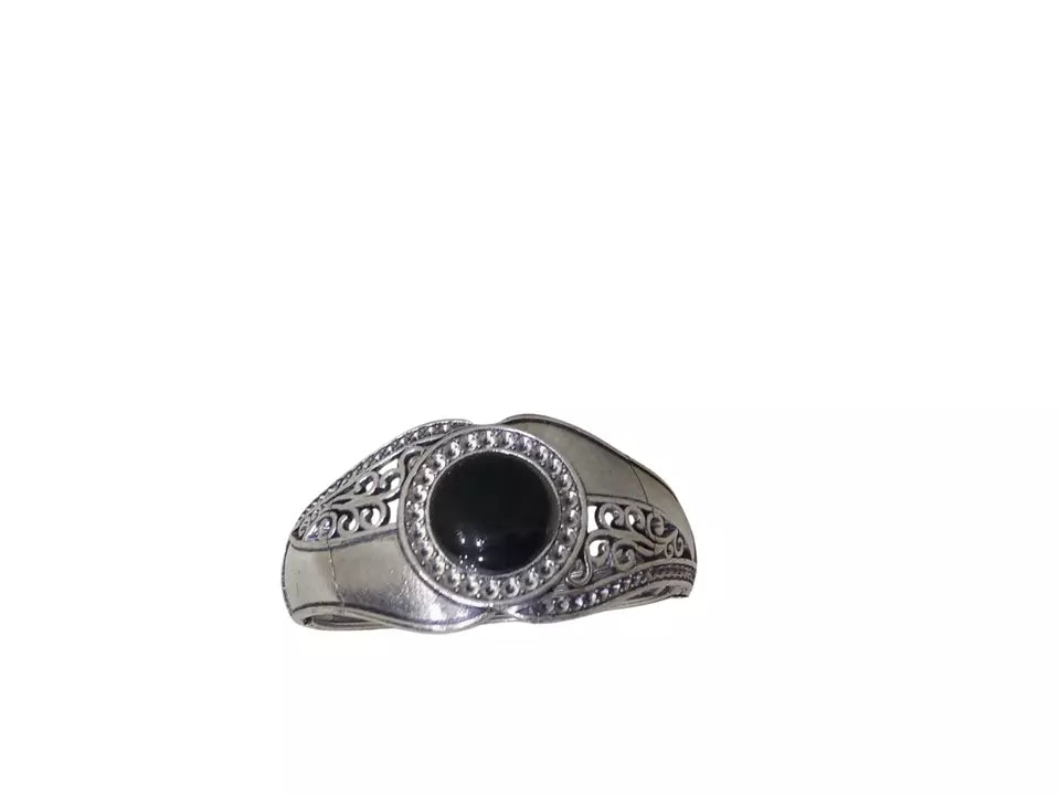 Women Brass Bangle Side Openable Bracelet Brass Silver Oxidised Bangles By Kalra Creations