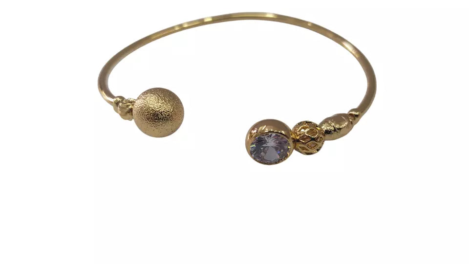 Women Bracelet Gold Plated Indian Jewelery Stone Kada Bracelet AD By Kalra Creations