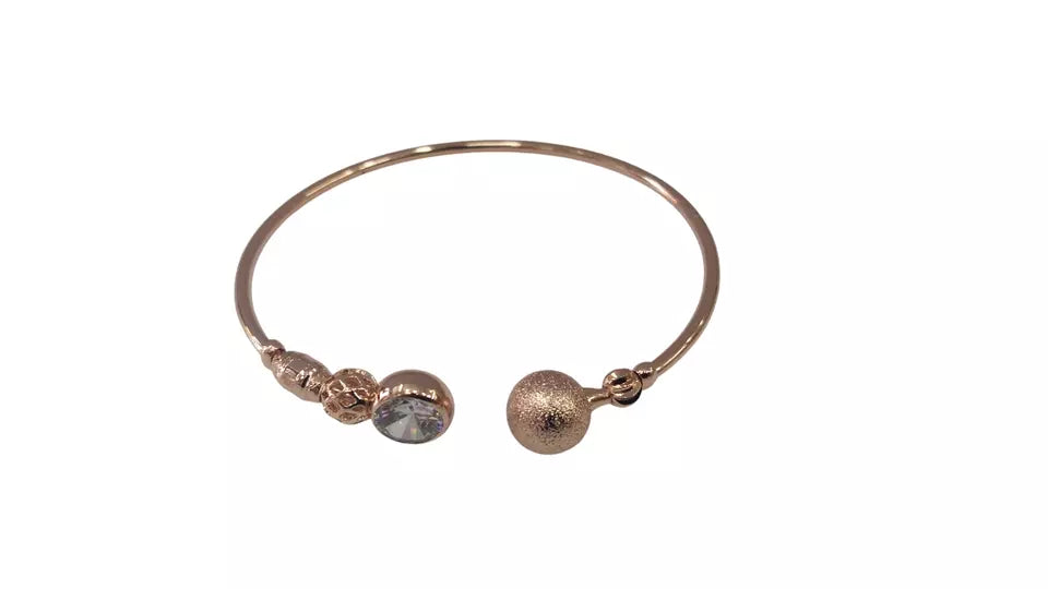 Women Bracelet Rose Gold Plated Indian Jewelery Stone Kada Bracelet AD By Kalra Creations