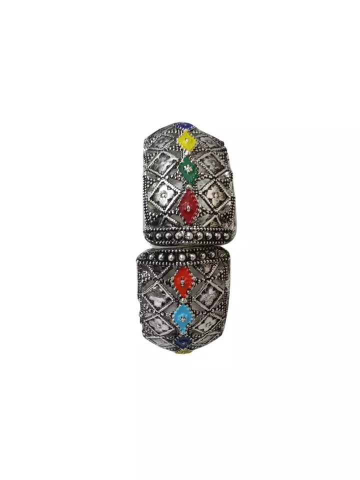 Women Brass Oxidised Rajasthani Bracelet Bangles Brass Side Openable By Kalra Creations