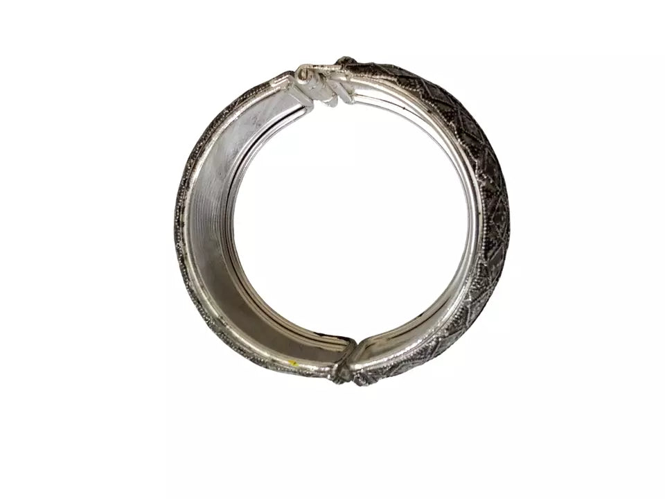 Women Brass Oxidised Rajasthani Bracelet Bangles Brass Side Openable By Kalra Creations