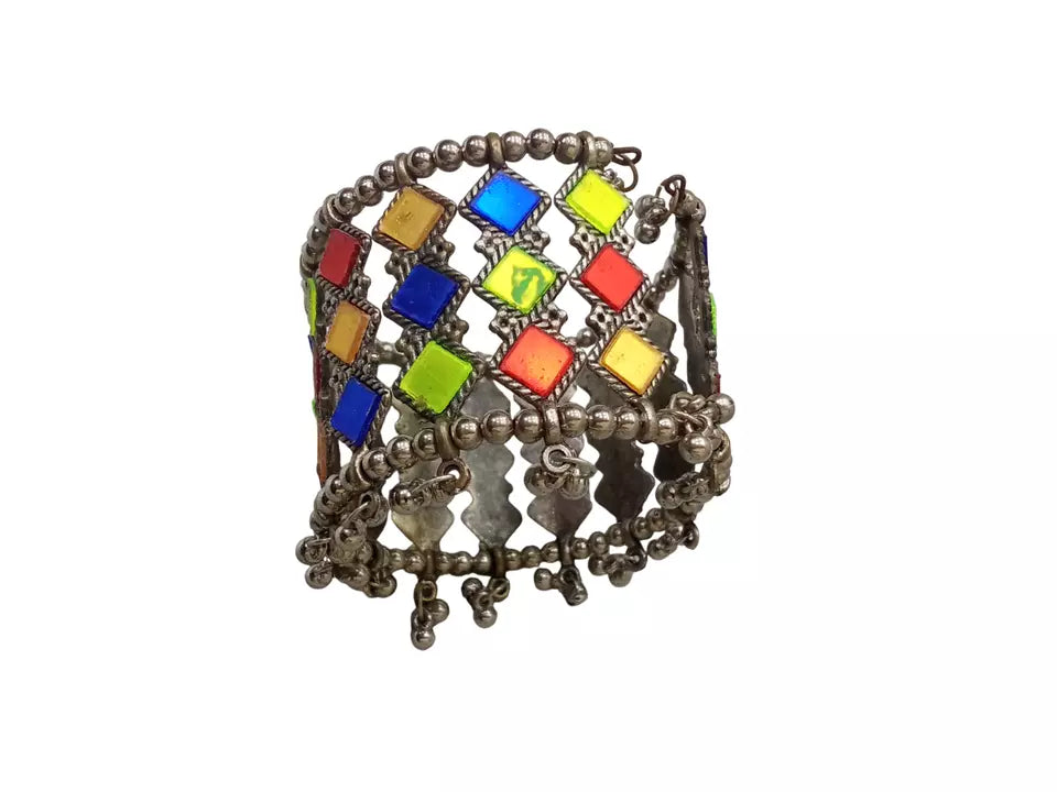Women Brass Oxidised Rajasthani Side Bracelet Bangles Openable Brass By Kalra Creations