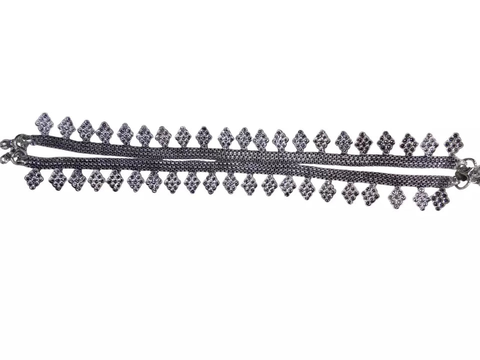 Indian Women Brass Oxidised Girls Payal Pajeb Fashion Anklets By Kalra Creations