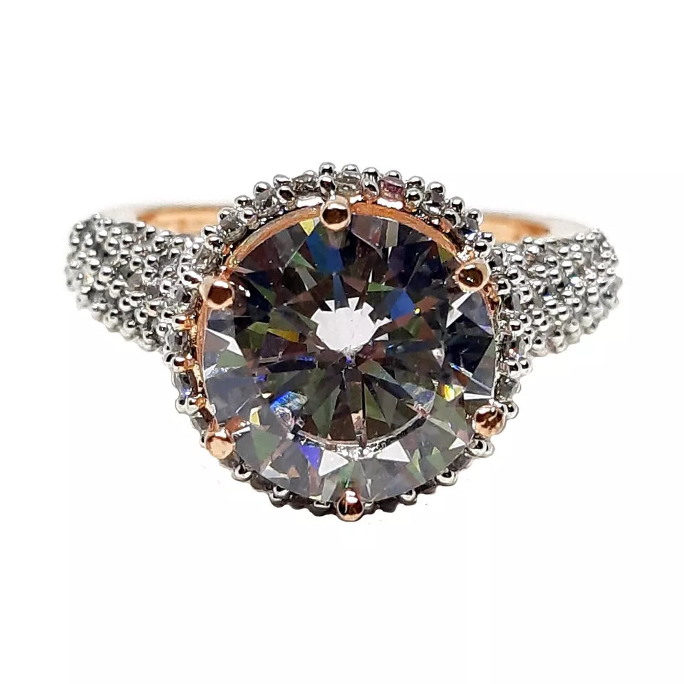 Women Rose Gold Plated Ring Amazing Handmade Wedding Ring Copper Engagement Ring By Kalra Creations