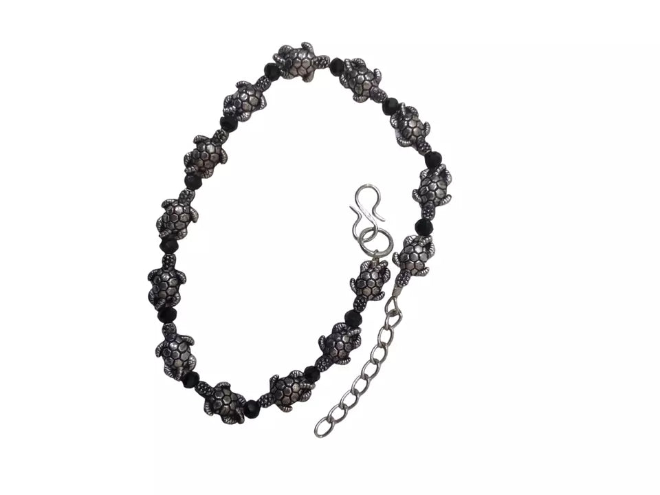 Indian Women Brass Silver Oxidised Girls Payal Pajeb Fashion Anklets Traditional By Kalra Creations