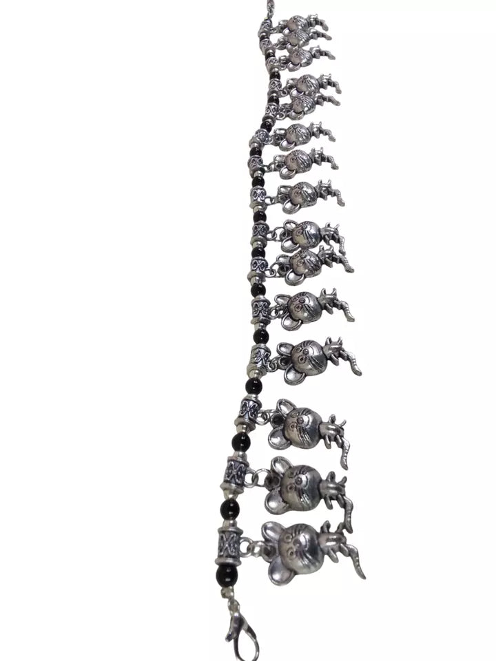 Women Brass Oxidised Girls Payal Pajeb Fashion Anklets Indian By Kalra Creations