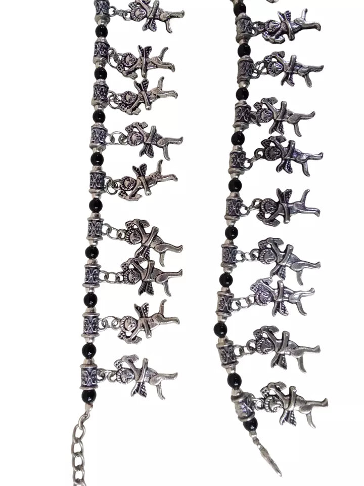 Women Brass Oxidised Girls Payal Pajeb Fashion Anklets Indian By Kalra Creations
