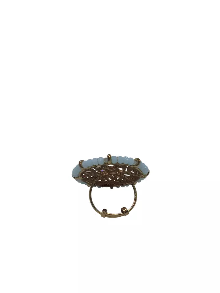 Style Speaks India Polki Adjustable Kundan Rings for Women Bollywood By Kalra Creations