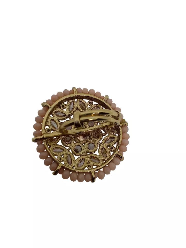 Style Speaks India Polki Adjustable Kundan Rings for Women Bollywood By Kalra Creations