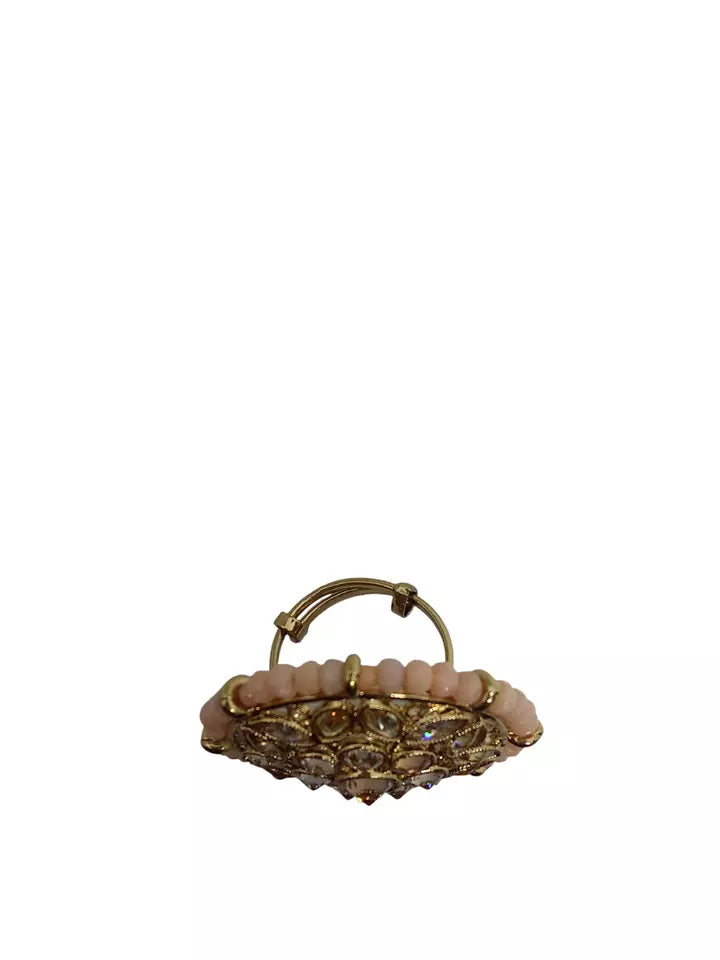 Style Speaks India Polki Adjustable Kundan Rings for Women Bollywood By Kalra Creations