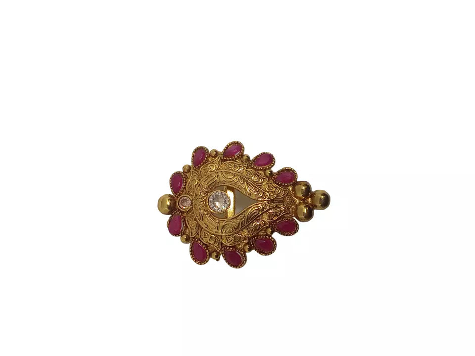 Style Speaks India Polki Adjustable Kundan Rings for Women Bollywood By Kalra Creations