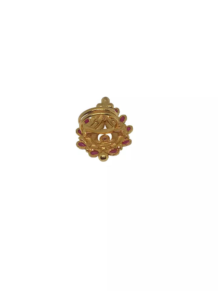 Style Speaks India Polki Adjustable Kundan Rings for Women Bollywood By Kalra Creations