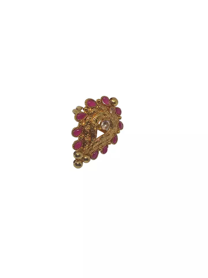 Style Speaks India Polki Adjustable Kundan Rings for Women Bollywood By Kalra Creations