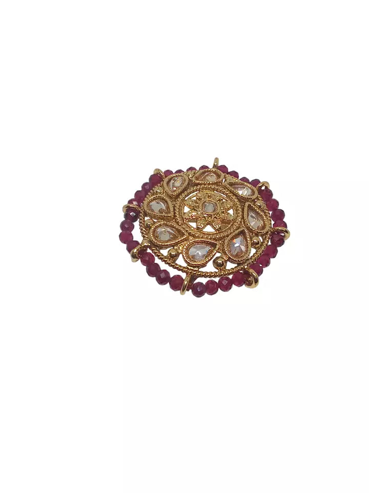 Style Speaks India Polki Adjustable Kundan Rings for Women Bollywood By Kalra Creations