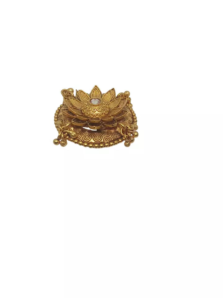 Style Speaks India Polki Adjustable Kundan Rings for Women Bollywood By Kalra Creations