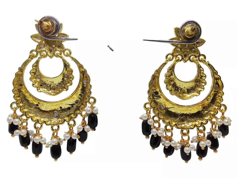 Women Earrings Indian Bollywood Rose Gold Plated Valentine's Day Gift By Kalra Creations