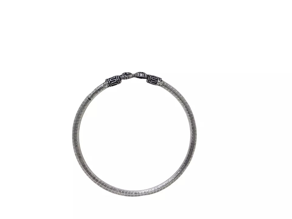 Women Brass Oxidized side openable Bracelet Bangles Brass By Kalra Creations