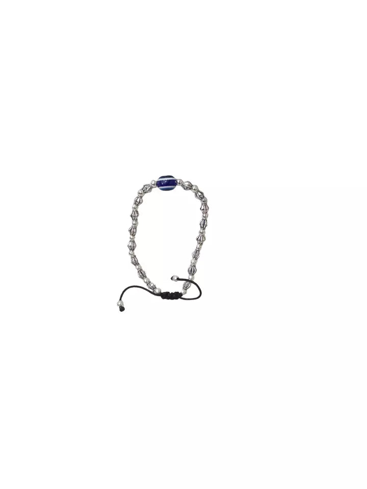 Womens Evil Eye Black Beads Evil Eye Bracelet Adjustable Bracelet Threads By Kalra Creations