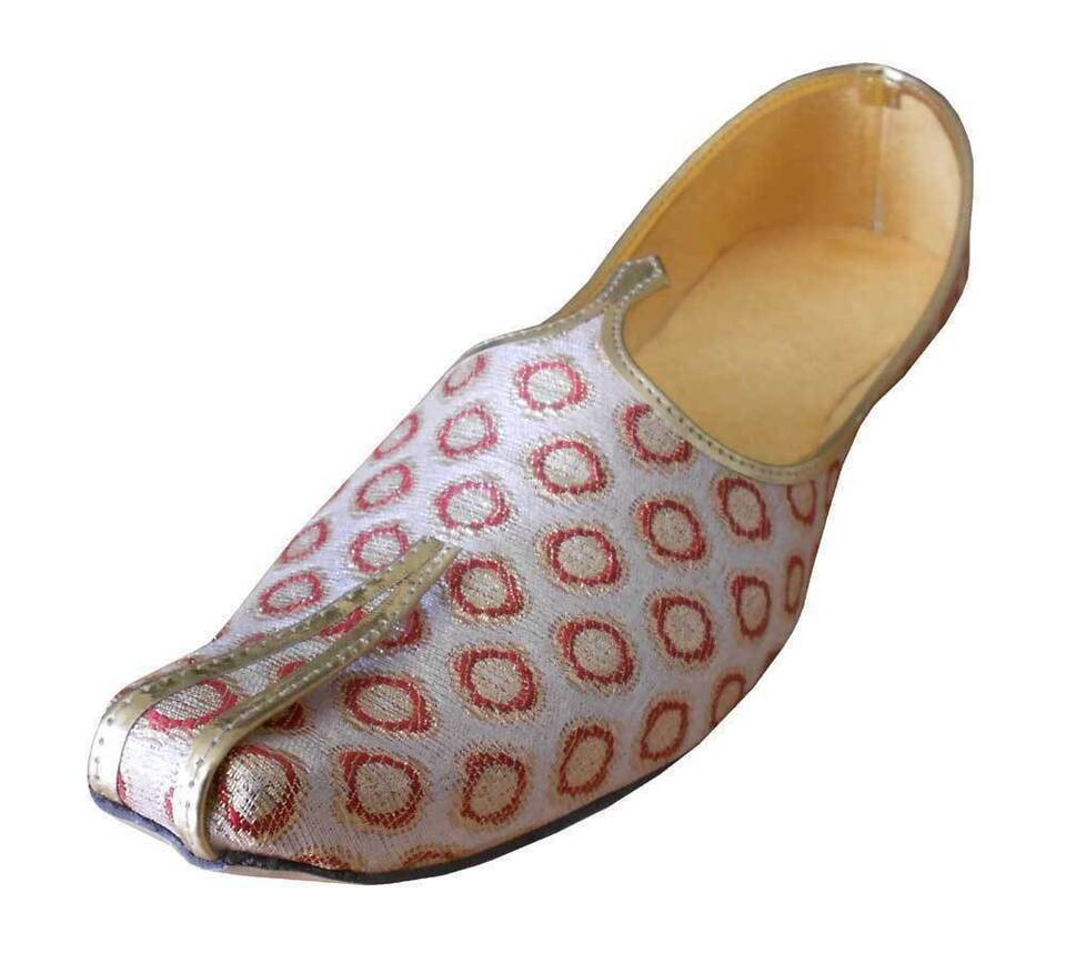 By Kalra Creations Men Shoes Indian Wedding Handmade Leather Mojaries Indian Jutties Flip-Flops Flat US 16
