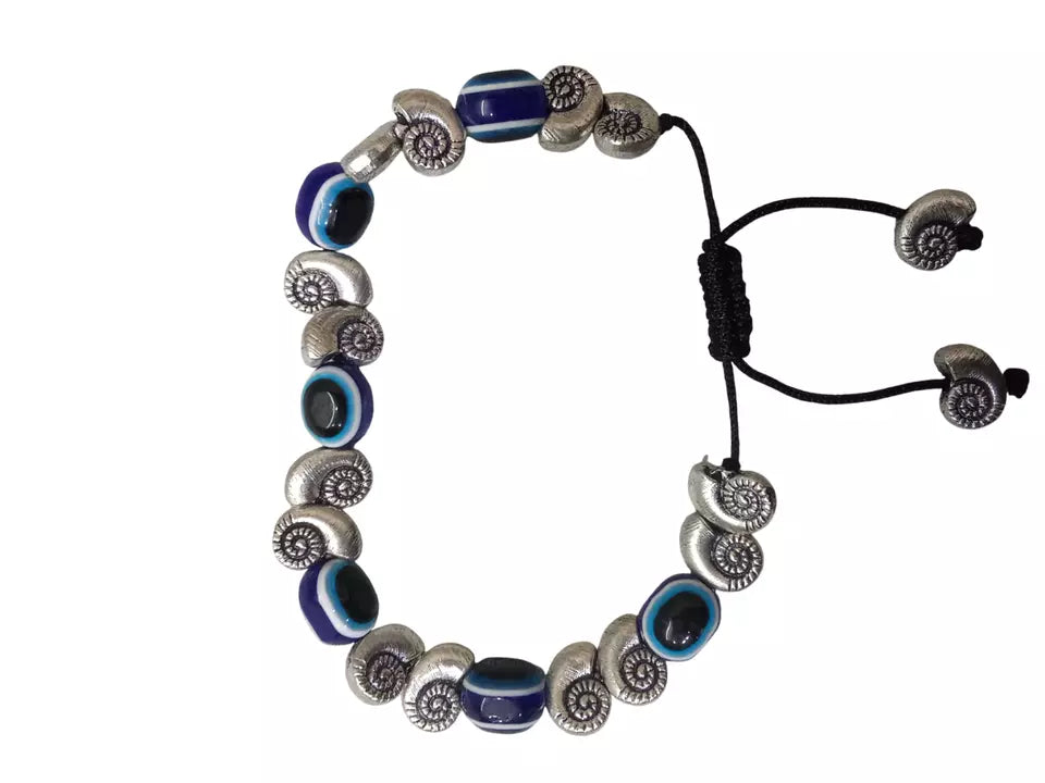 Womens Evil Eye Black Beads Evil Eye Bracelet Adjustable Bracelet Threads By Kalra Creations