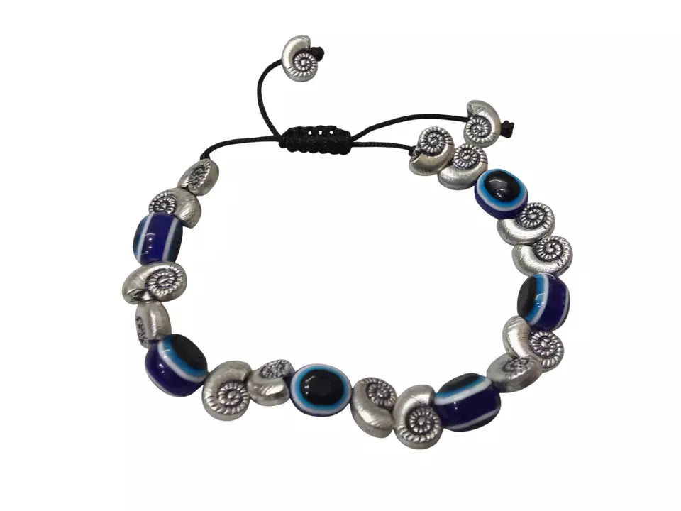 Womens Evil Eye Black Beads Evil Eye Bracelet Adjustable Bracelet Threads By Kalra Creations
