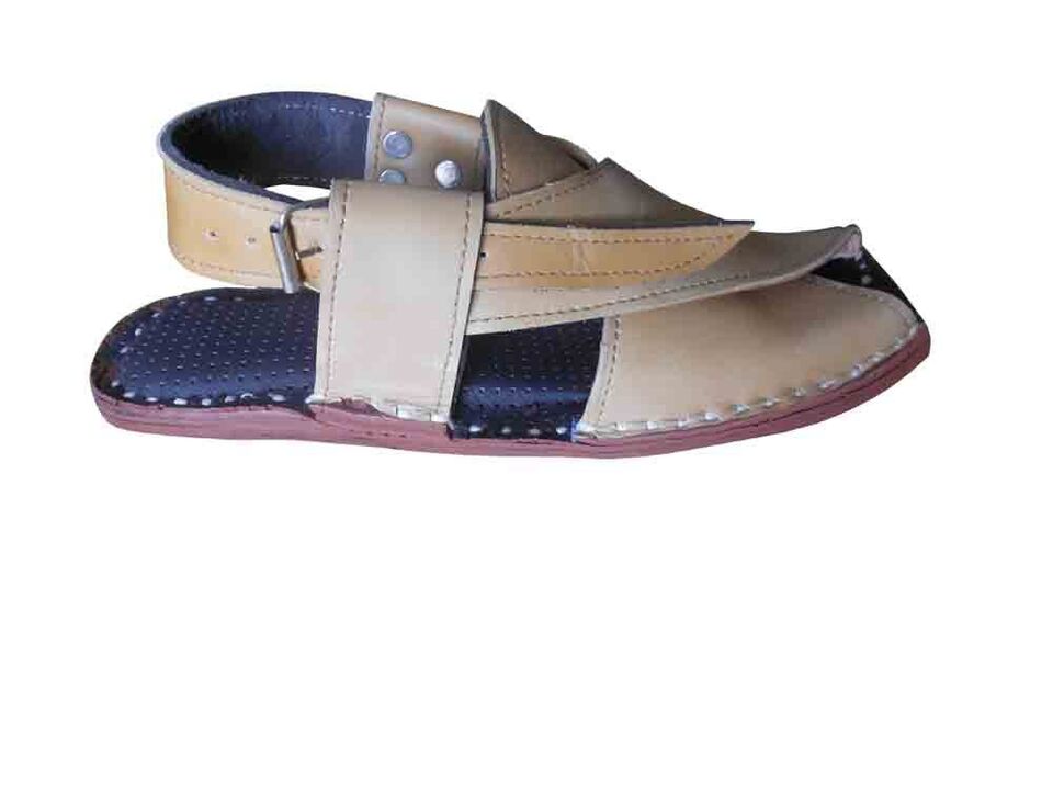 By Kalra Creations Men Sandals Traditional Indian Shoes Handmade Jutties Leather Ethnic Mojaries Flip-Flops US 9-10