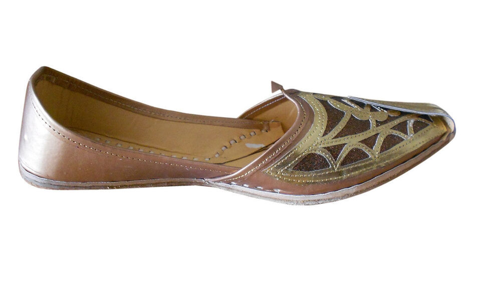 By Kalra Creations Men Shoes Traditional Handmade Leather Mojaries Punjabi Jutties Khussa Flip-Flops Flat US 7-9