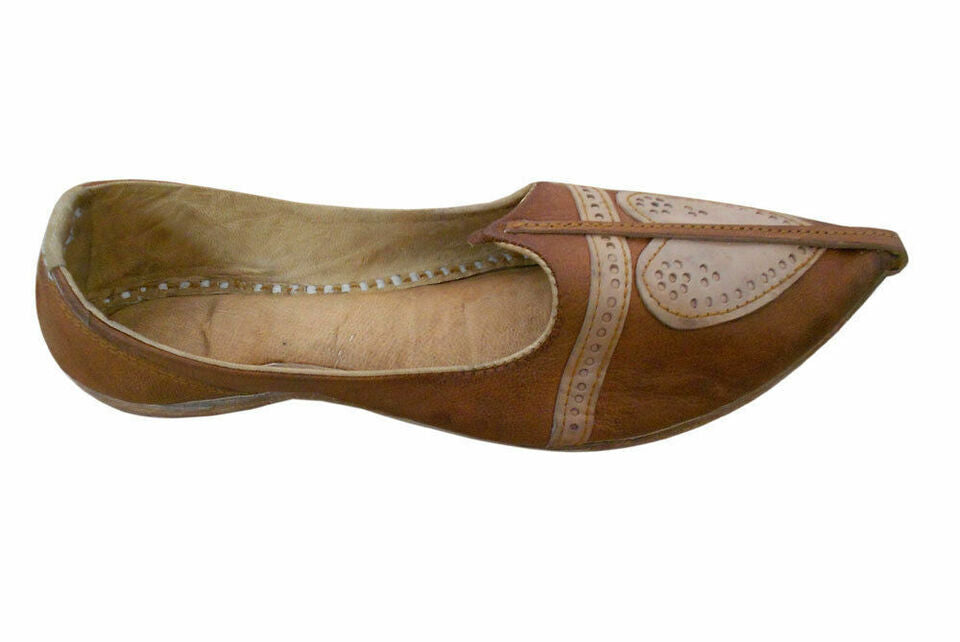 By Kalra Creations Men Shoes Traditional Genuine Indian khussa Leather Mojaries Handmade Flip-Flops Flat US 8