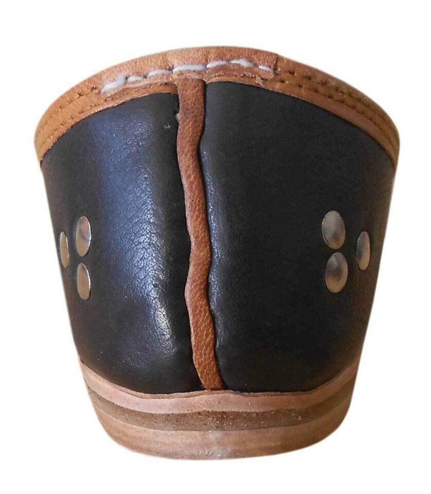By Kalra Creations Men Shoes Traditional Leather Mojaries Black Jutties Handmade Khussa Flip-Flops Flat US 8/9