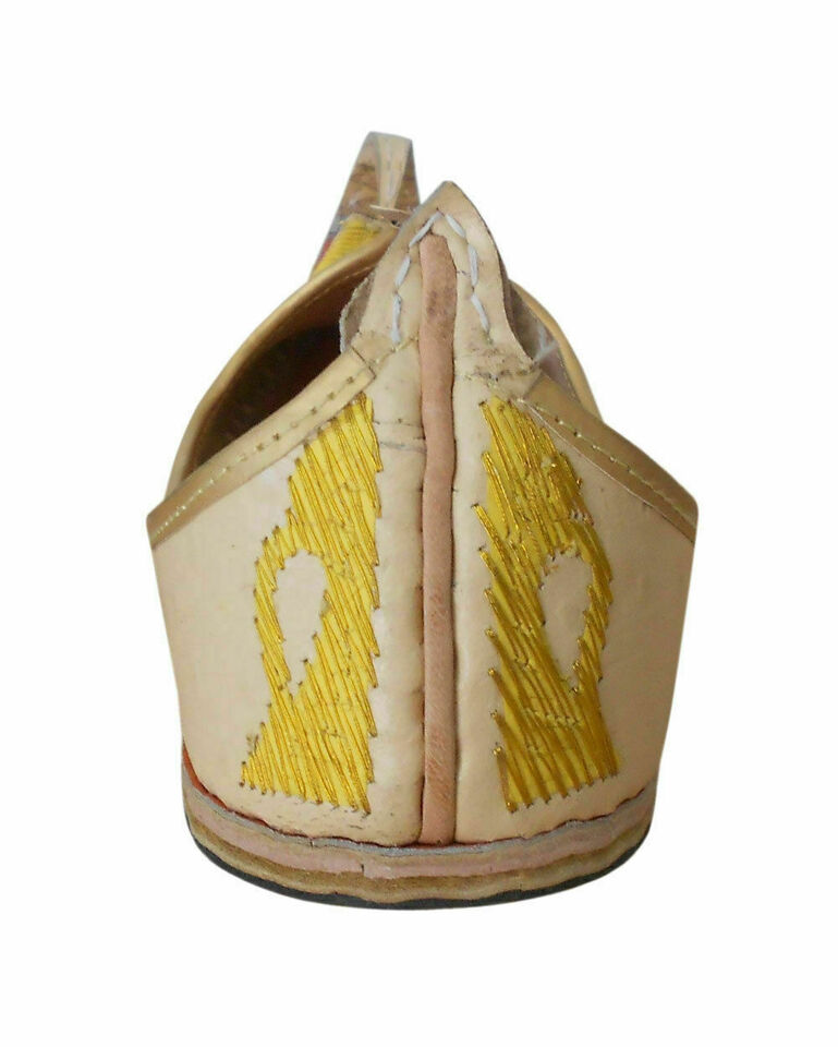 By Kalra Creations Men Shoes Indian Traditional Khussa Casual Leather Mojaries Handmade Oxfords Jutties Flip-Flop US 8.5