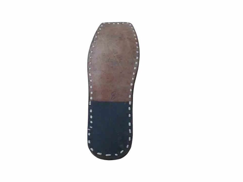 By Kalra Creations Men Shoes Indian Leather Mojaries Handmade Brown Casual Jutties Flip-Flops Flat US 11