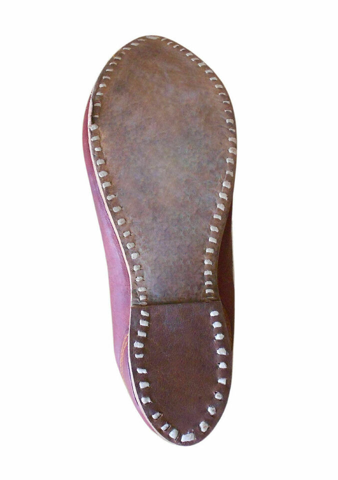 By Kalra Creations Men Shoes Indian Handmade Traditional Leather Mojaries Espadrilles Cherry Jutties Flip-Flops Flat US 12