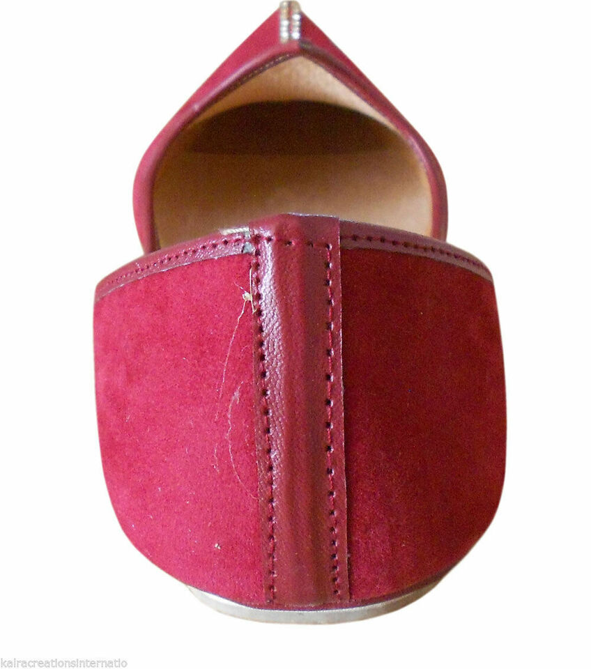 By Kalra Creations Men Shoes Indian Groom Mojaries Indian Handmade Jutties Designer Flip-Flops Flat US 12