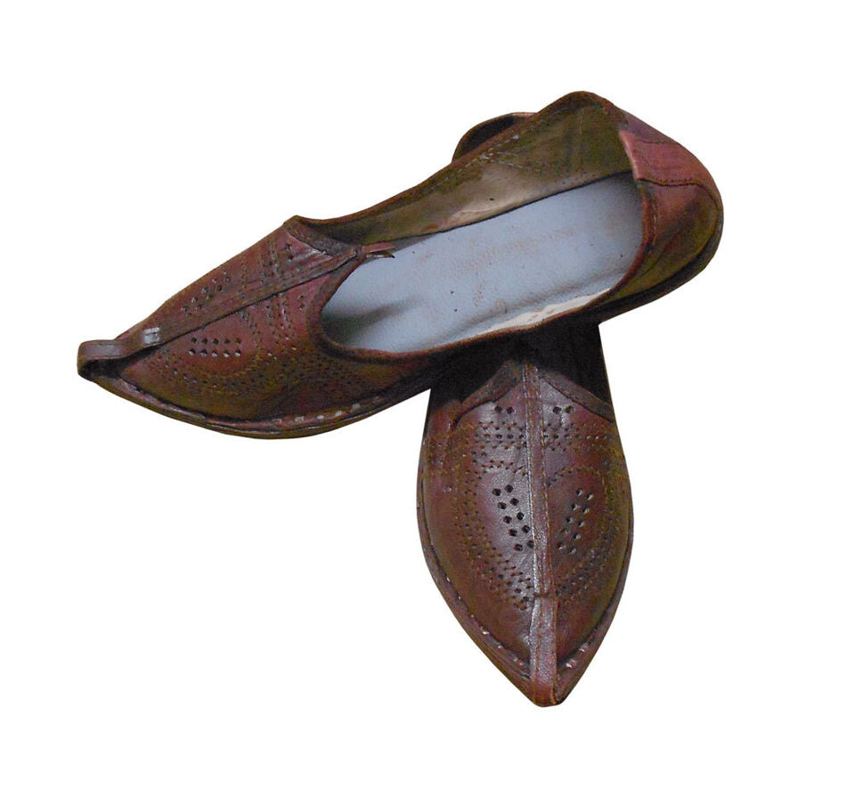 By Kalra Creations Men Shoes Handmade Casual Leather Indian Mojaries Loafers & Slip Ons Jutties Flip Flops Flat US 8
