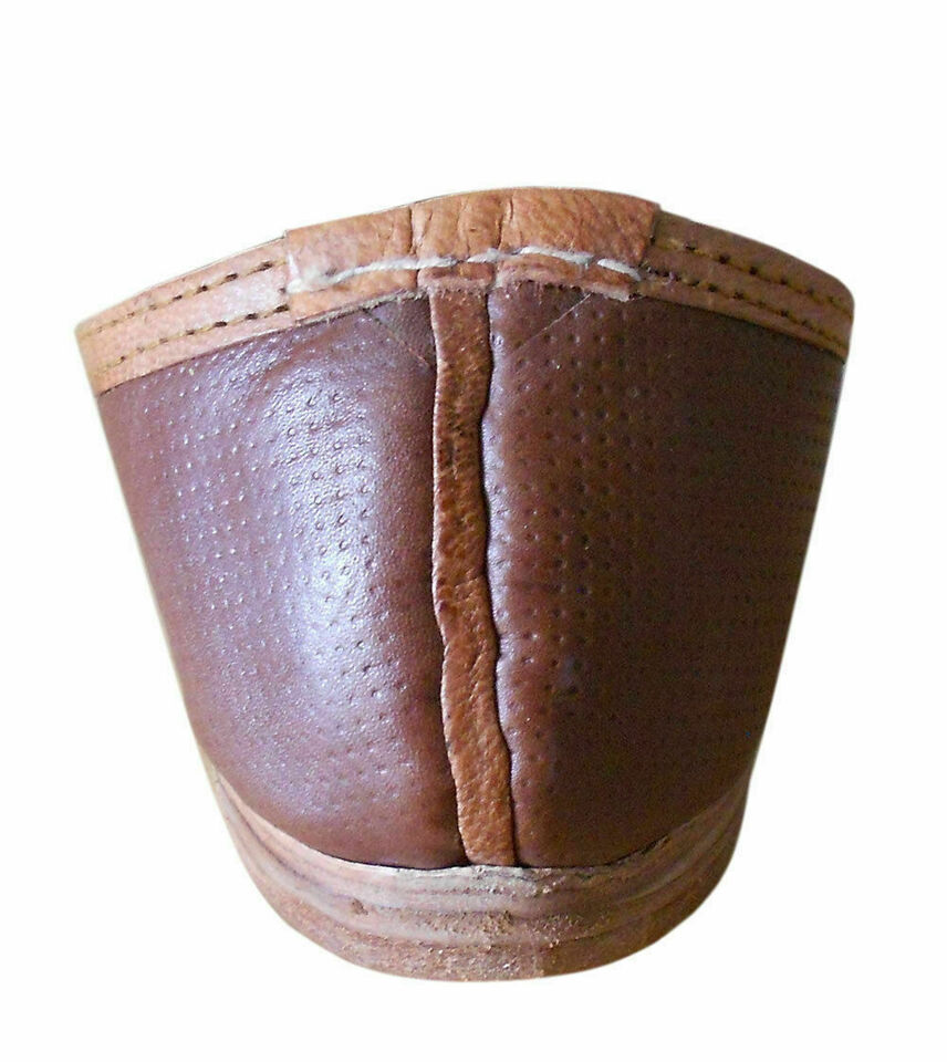 By Kalra Creations Men Shoes Handmade Jutties Genuine Indian Leather Brown Mojaries Flip-Flops Flat US 8/12
