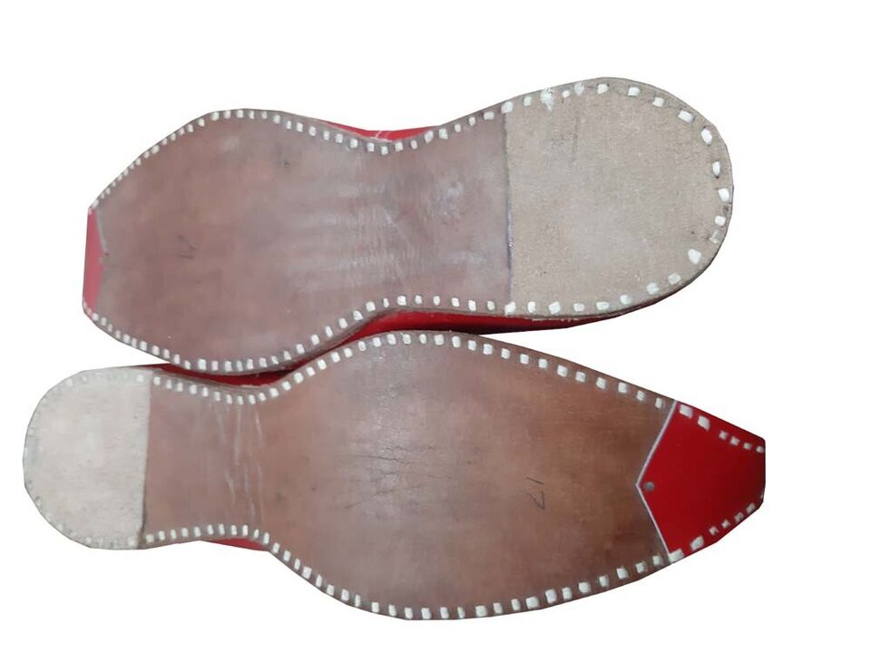 By Kalra Creations Men Shoes Leather Aladdin Khussa Mojaries Indian Loafers & Slip Ons Flip-Flops Flat US 8.5-13