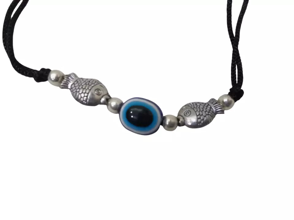 Women Handmade Bracelet Girls Bracelet Beads Evil Eye Adjustable Threads By Kalra Creations